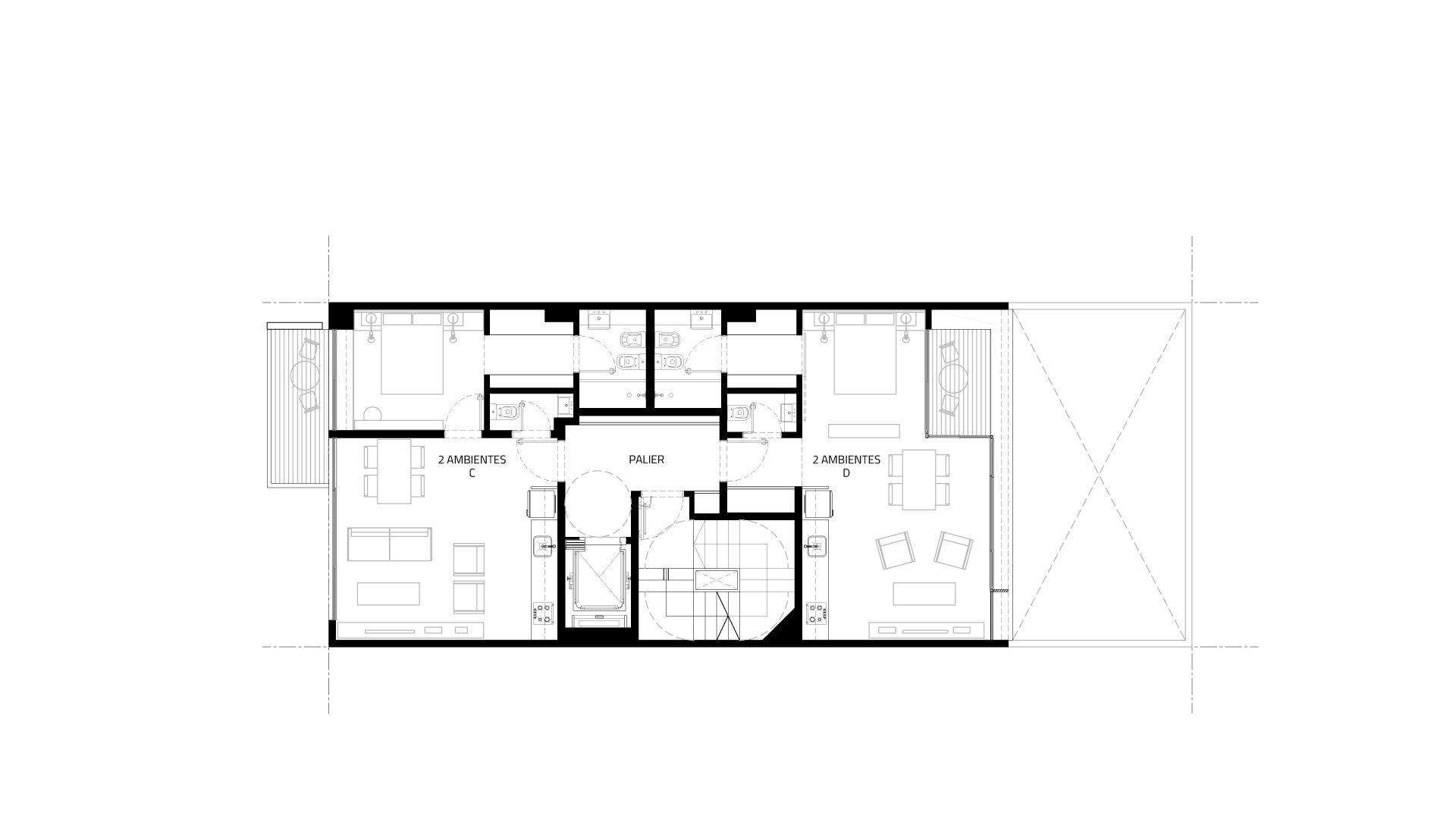 tercer y quinto piso